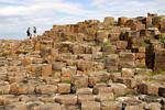 Die Überreste der Legende von den zwei riesigen Feinde Benandonner und Finn McCool, Giants Causeway, Nord-Irland.