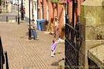 Der Alltag, Straßenbild, Derry, Nord-Irland.