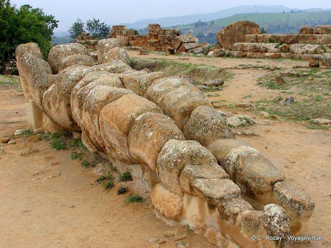 Das Grand Telamon, Tempel des Zeus, Agrigento - Italien