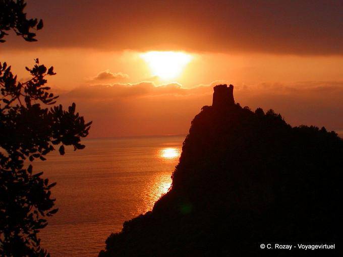 Maratea, eine fabelhafte Sonnenuntergang - Italien
