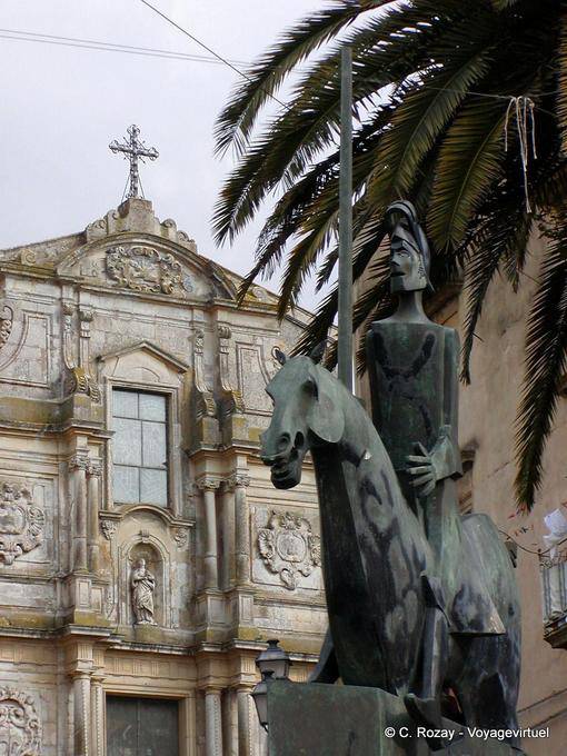 Don Quijote, Piazza San Francesco d'Assisi, Caltagirone - Italien