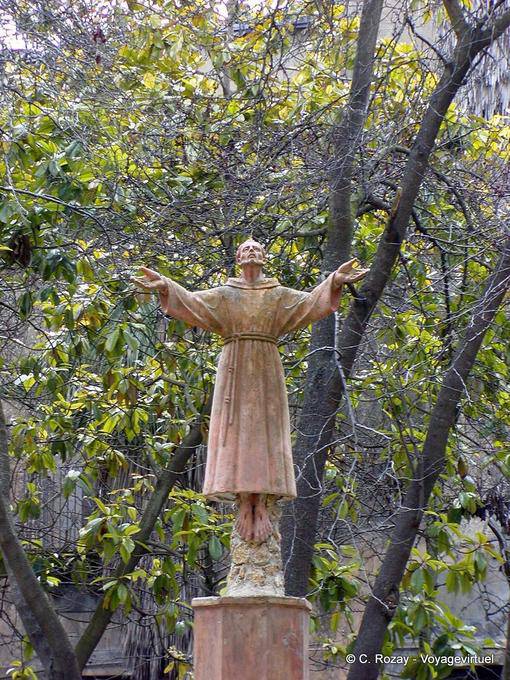 St. Stigma, statue, Caltagirone - Italien
