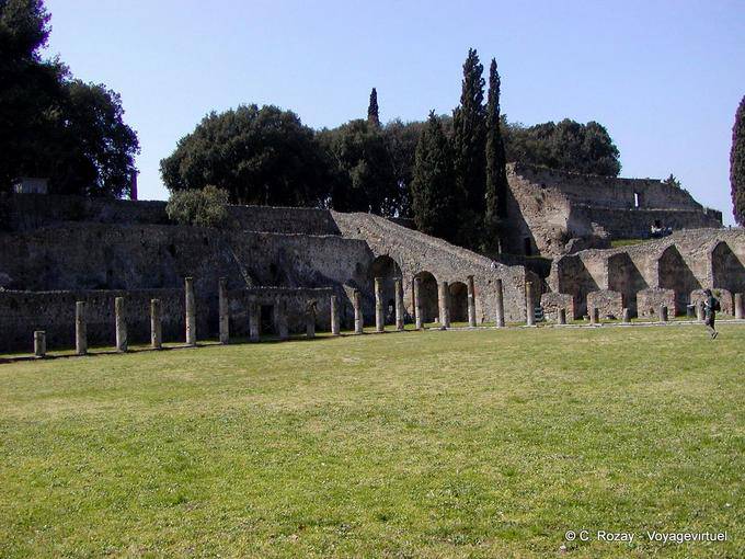 Eine andere Ansicht des Samnite Palaestra, Pompeji - Italien