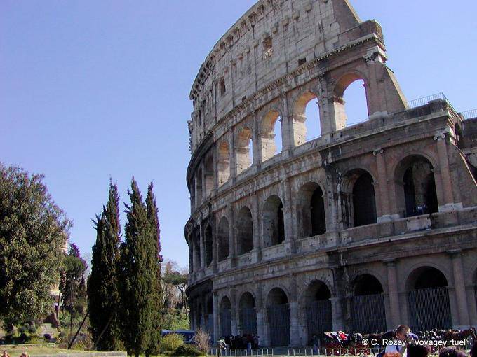 Das Kolosseum, der Piazza del Colosseo, Rom - Italien