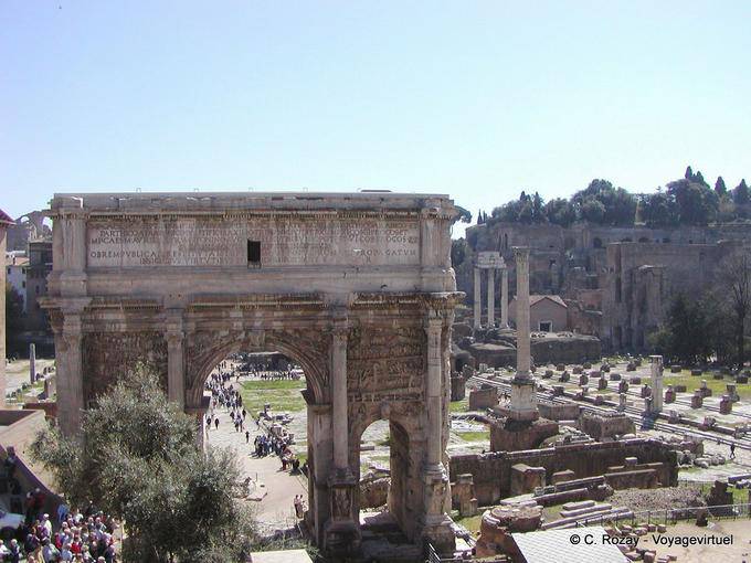 Konstantinsbogen, Via di San Gregorio, Rom - Italien