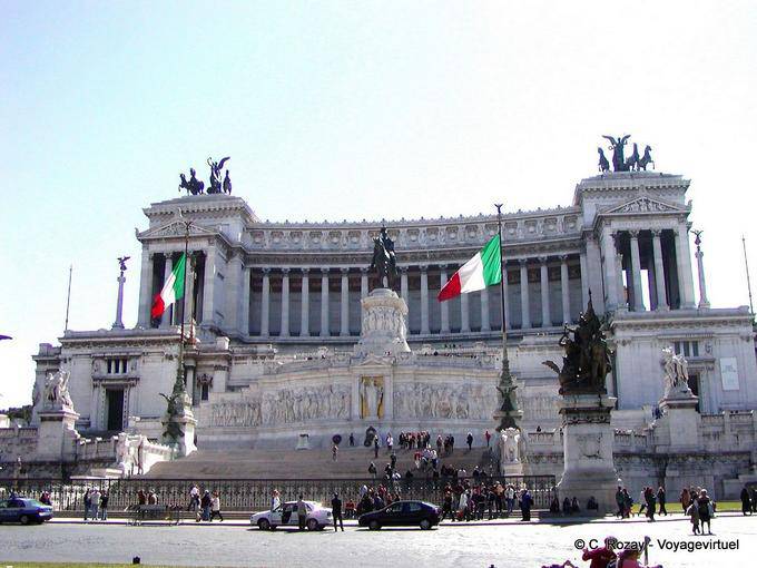 Vittoriano Denkmal für Vittorio Emanuele II von Savoyen, Rom - Italien