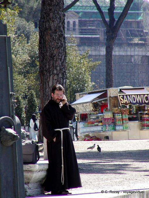 Monk Gespräch mit Gott, Rom - Italien