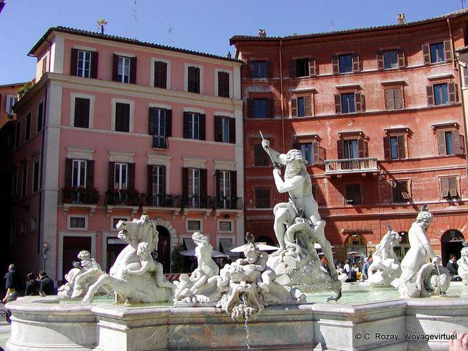Neptun-Brunnen, Piazza Navona, Rom - Italien
