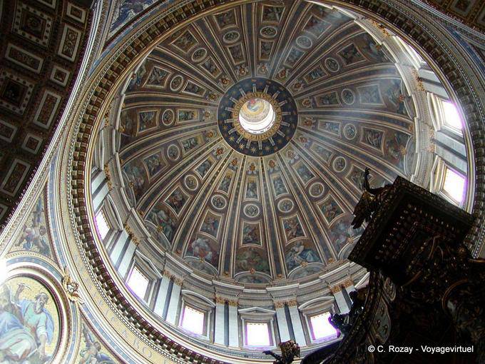 St. Peter Kuppel von Michelangelo, Vatikan, Rom entworfen - Italien