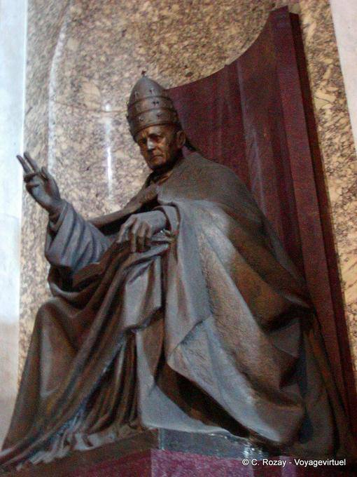 Päpstlichen Segen, statue, Petersdom, Vatikan, Rom - Italien