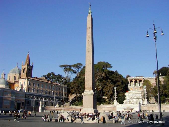 Obelisk, Piazza del Popolo, Rom - Italien