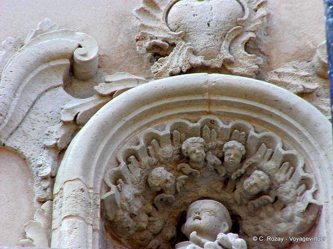 Detail der Kathedrale, Syrakus, Sizilien - Italien