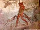Cave Canem, Mosaik aus dem Haus des tragischen Dichter, Pompeji, Italien.