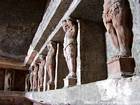 Tepidarium, Thermalbäder Forum, Pompeji, Italien.