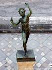 Der Faun Statue von Pompeji, Italien.