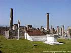 Apollon-Tempel, das Podium, Pompeji, Italien.