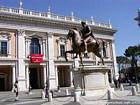 Reiterstatue von Marcus Aurelius, Rom, Italien.