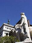 Kolossale Statue von Castor Halbgott Dioscurus dem vierten Jahrhundert, Capitol Square, Rom, Italien.