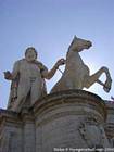 Sohn des Jupiter Spitze der Cordonata, Rom, Italien.