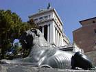Eine andere Ansicht der Löwe von Ägypten, Capitol, Rom, Italien.