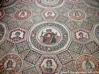 Erotik auf dem Boden, archäologische Stätte, Villa Casale, Italien.