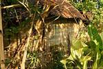 Ökologische Materialien eines traditionellen Hauses, Ketapang, Java, Indonesien.