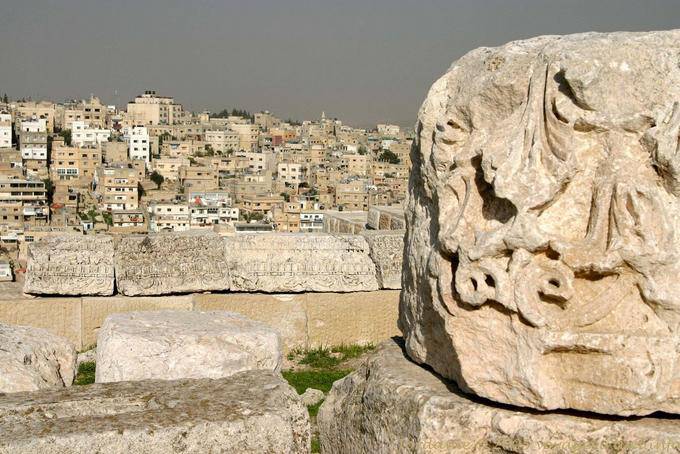 Teile des Archäologischen Museums der Zitadelle, Amman - Jordanien
