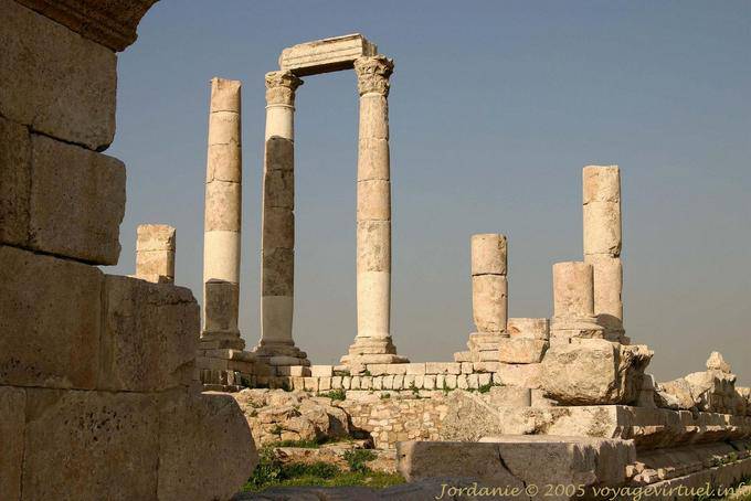 Reste der Tempel des Herkules in Amman - Jordanien