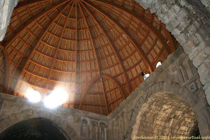 Im Inneren des Holzkuppel der Umayyaden-Palast, Zitadelle von Amman, Amman - Jordanien