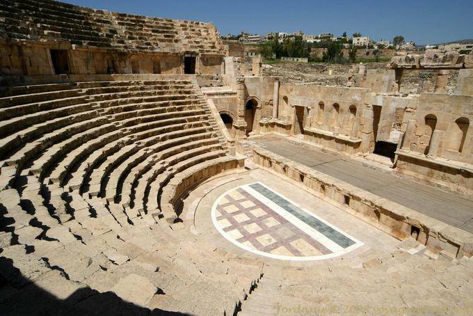 Tribünen und Bühnen Nord Theater, Jerash - Jordanien