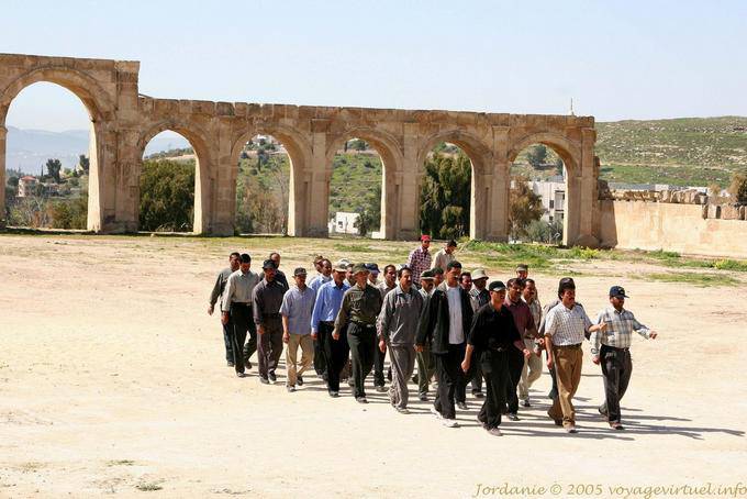 Training auf dem Hippodrom, Jerash - Jordanien