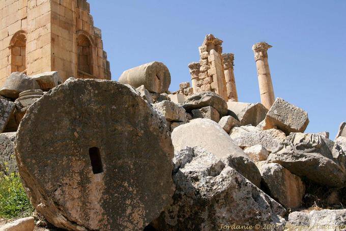 Scree Ruinen, Jerash - Jordanien