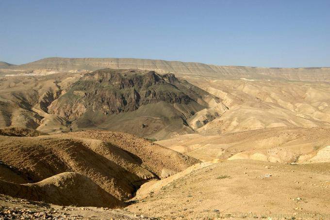 Mineral Landschaft auf der Straße der Könige, Kings Road - Jordanien