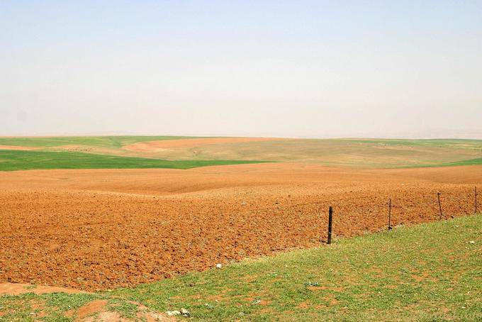 Die Grundfarbe auf dem Hochplateau, Kings Road - Jordanien