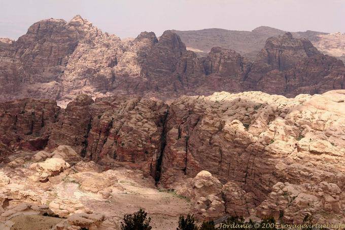 Gefoltert Landschaft Siq al-Barid, Little Petra - Jordanien