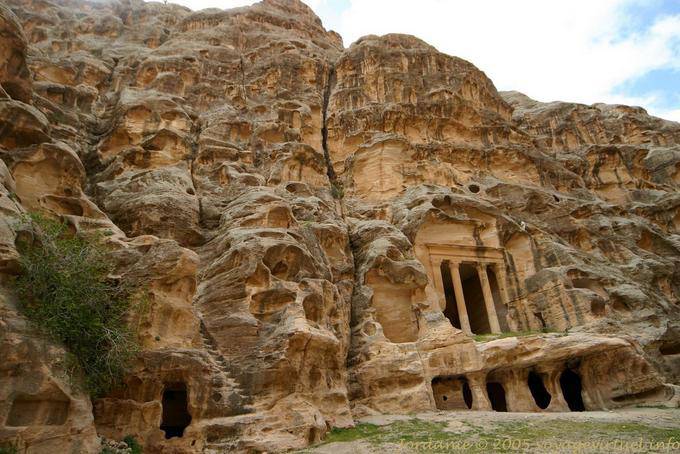 Grabmal in der Klippe, Little Petra - Jordanien