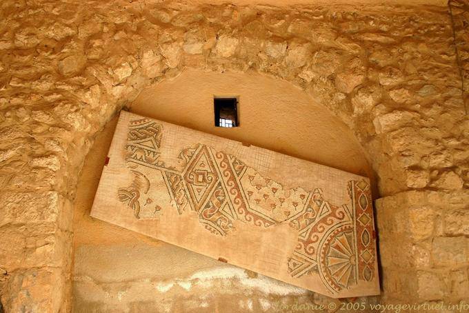 Archäologisches Museum, Mosaik mit geometrischen Mustern, Madaba - Jordanien