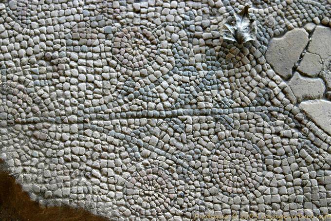Kirche der Jungfrau: Boden geometrischer Mosaik zusammengesetzt, Madaba - Jordanien