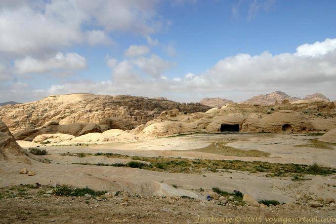 Natürliche Blockhaus Gehäuse Nabatäer Petra Rund - Jordanien