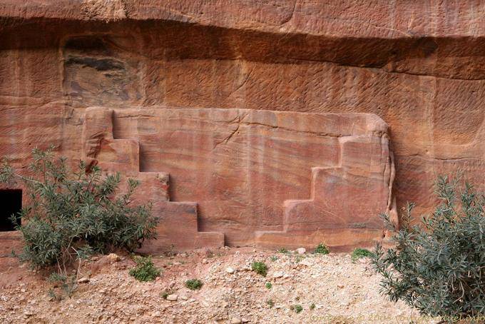 Doppel Treppen oder Verzierungen, Petra Khubta - Jordanien