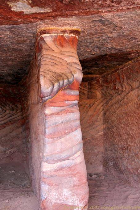Variation von Farben von einer Innenwand, Petra Khubta - Jordanien
