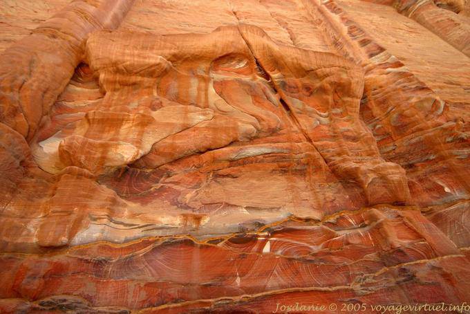 Fassade bleibt geschnitzt Straße Fassaden, Petra - Jordanien