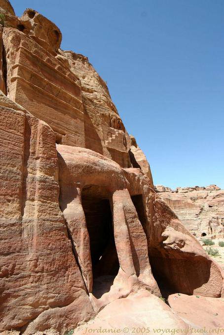 Die Straße der Fassaden, Teilansicht, Petra Khubta - Jordanien