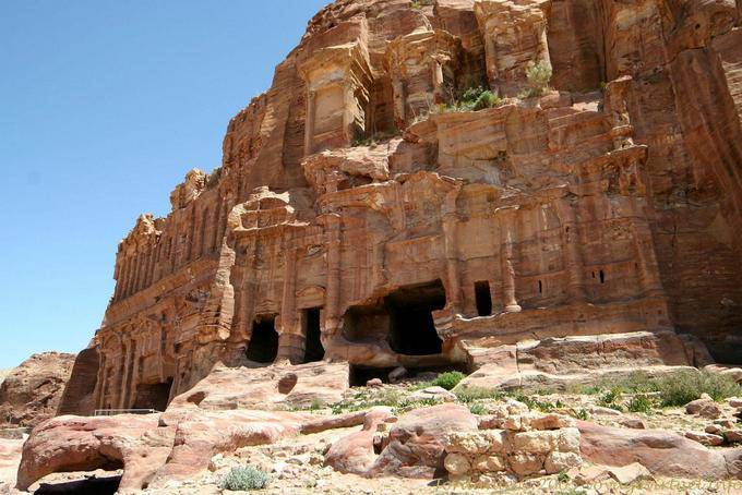 Fassade des Palastes von Korinth, Petra Khubta - Jordanien