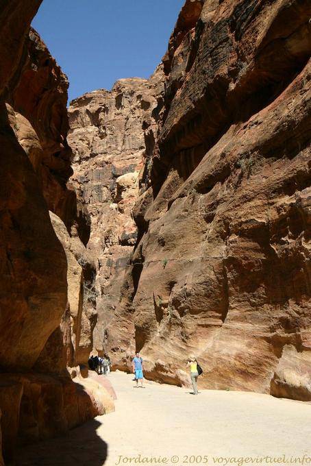 Teil der Schlucht, Petra Siq - Jordanien