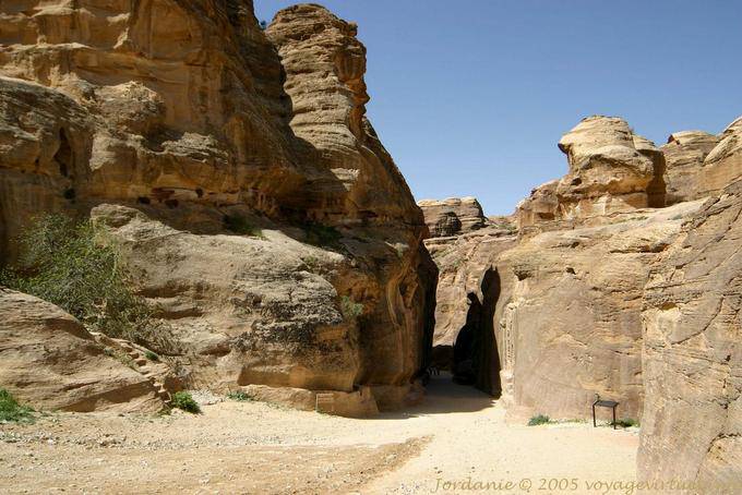 Der Beginn der Parade Siq, Petra - Jordanien