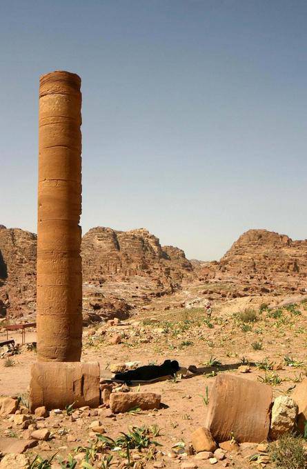 Column einsam, Petra Unterstadt - Jordanien