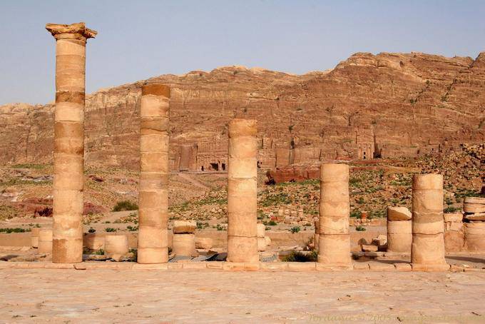 Die Spalten von Dalton, Petra Unterstadt - Jordanien