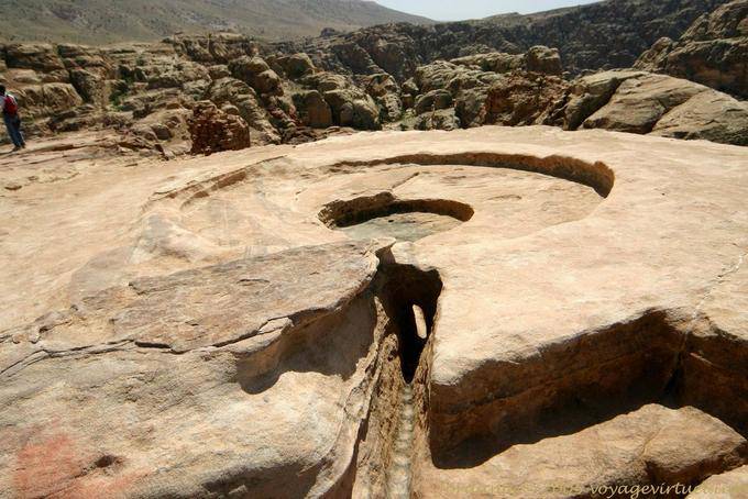 Opferaltar, Haut-Lieu, Petra Zib Attuf - Jordanien