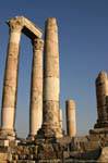 Der große Tempel von Herkules wurde zwischen 162-166 AD, Amman gebaut, Jordanien.
